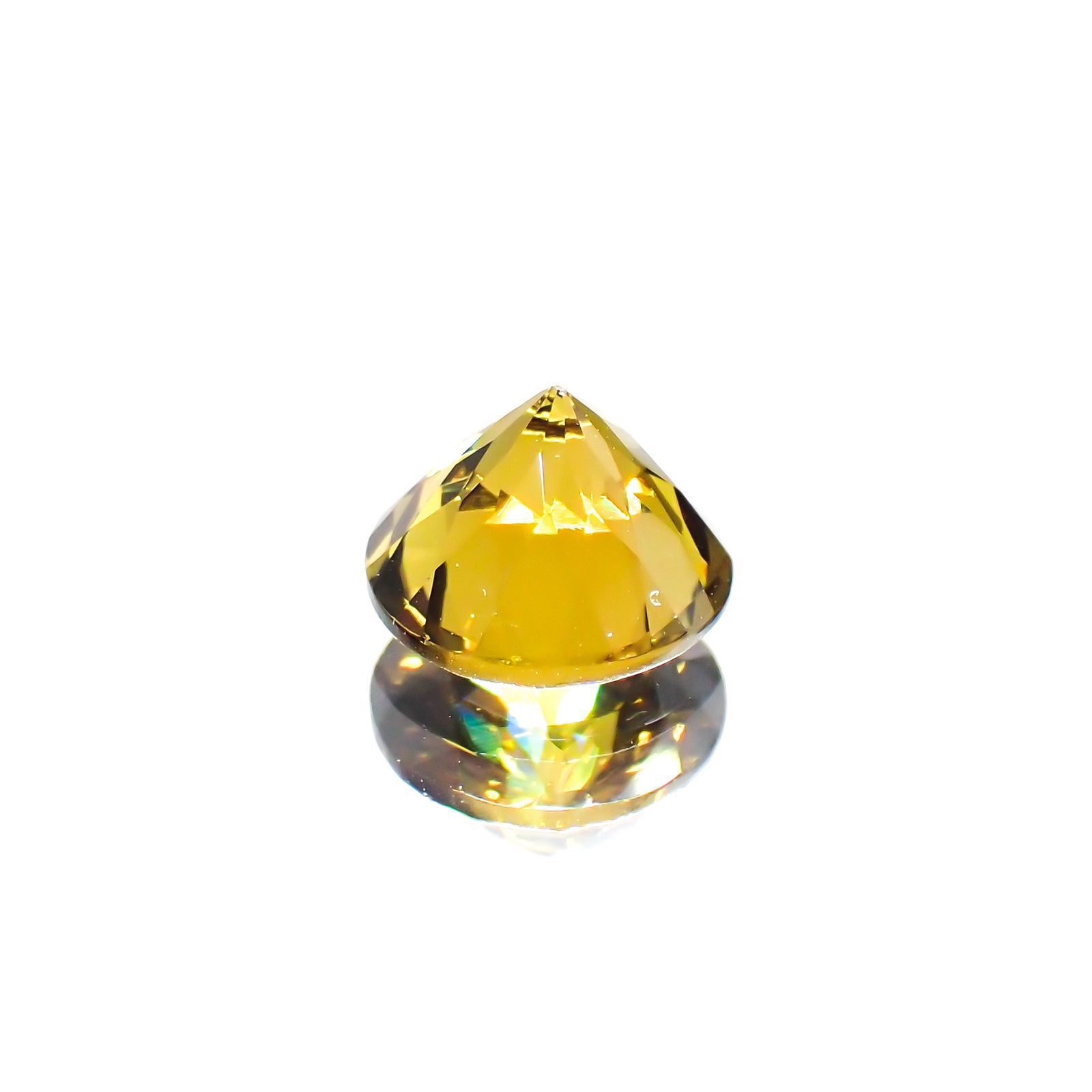 グロッシュラーアンドラダイトガーネット(宝石名グロッシュラー/アンドラダイト・ガーネット)ナミビア産 1.60ct 識別済[220114306]7x7mm前後