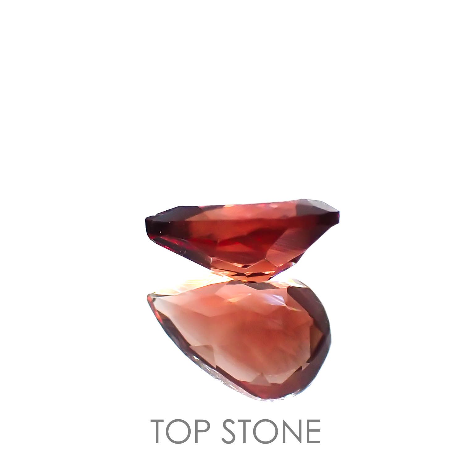 レッドラブラドライト(宝石名ラブラドライト)エチオピア産 0.42ct 識別済[221219573]6.5x4.5mm前後