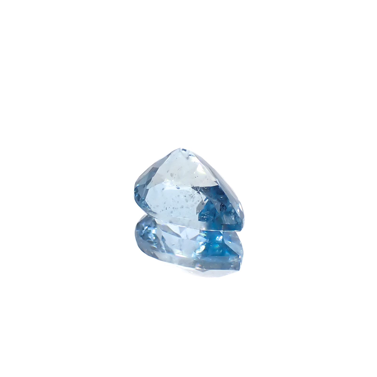 アクアマリン サンタマリアカラー マダガスカル産 0.97ct[240326968]7.8x5.8mm前後