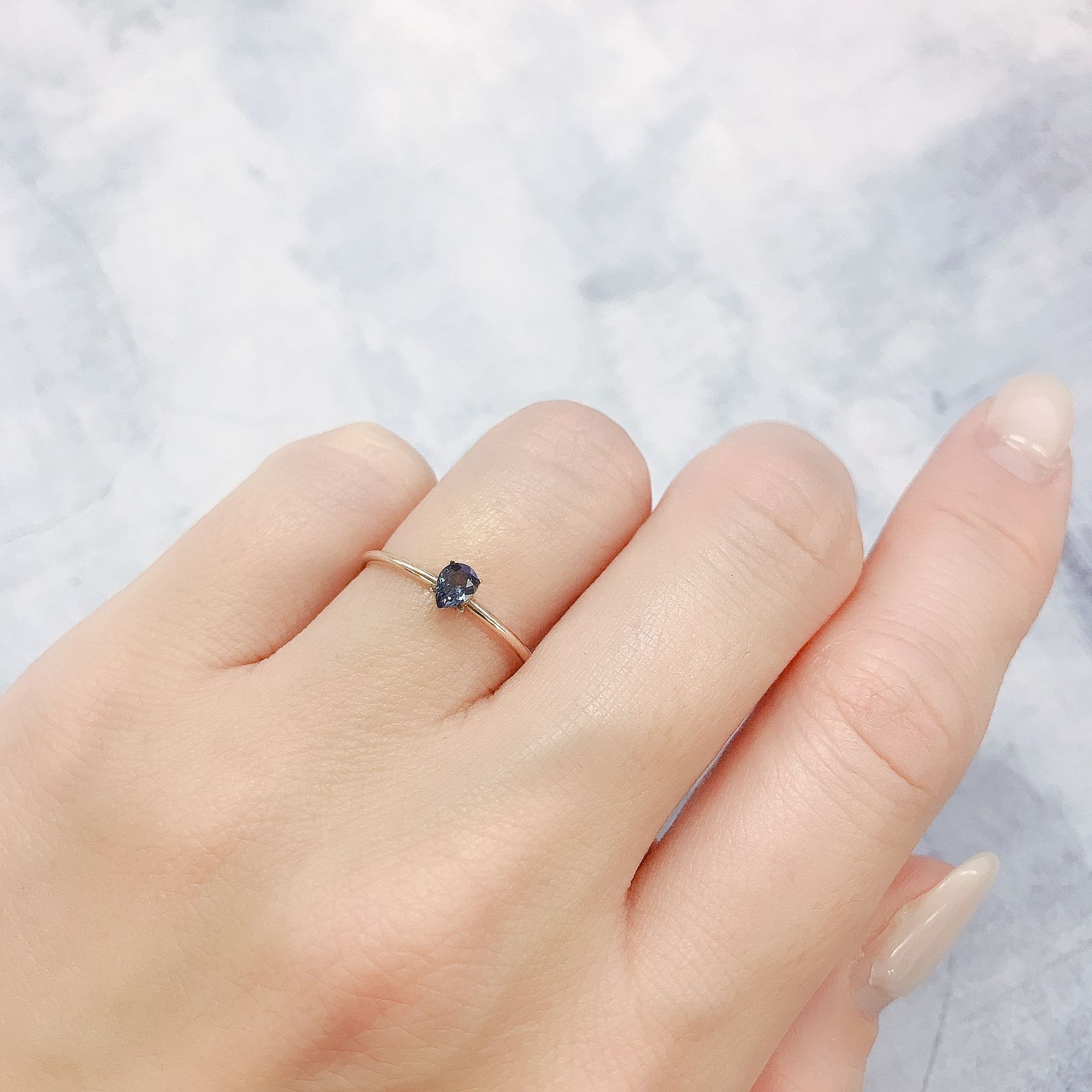 カラーチェンジガーネット アレキタイプ(宝石名ガーネット)マダガスカル・ベキリー産 0.19ct 識別済[220616434]4.2x3.2mm前後