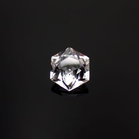 ◇ヘキサゴンカット◇ホワイトトパーズ ブラジル産 1.68ct[221119158]7x6.9mm前後