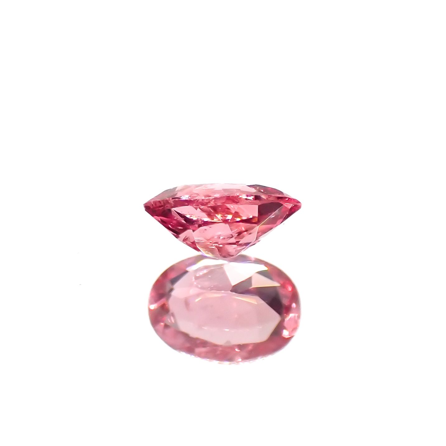 ピンクスピネル パパラチャカラー タンザニア産 0.13ct[230421855]3.8x2.8mm前後