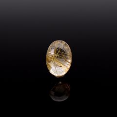 ◇バフトップカット◇ルチルクォーツ ブラジル産 6.69ct / 14x10mm前後 [260732404]