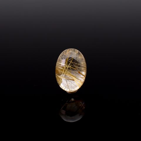 ◇バフトップカット◇ルチルクォーツ ブラジル産 6.69ct / 14x10mm前後 [260732404]