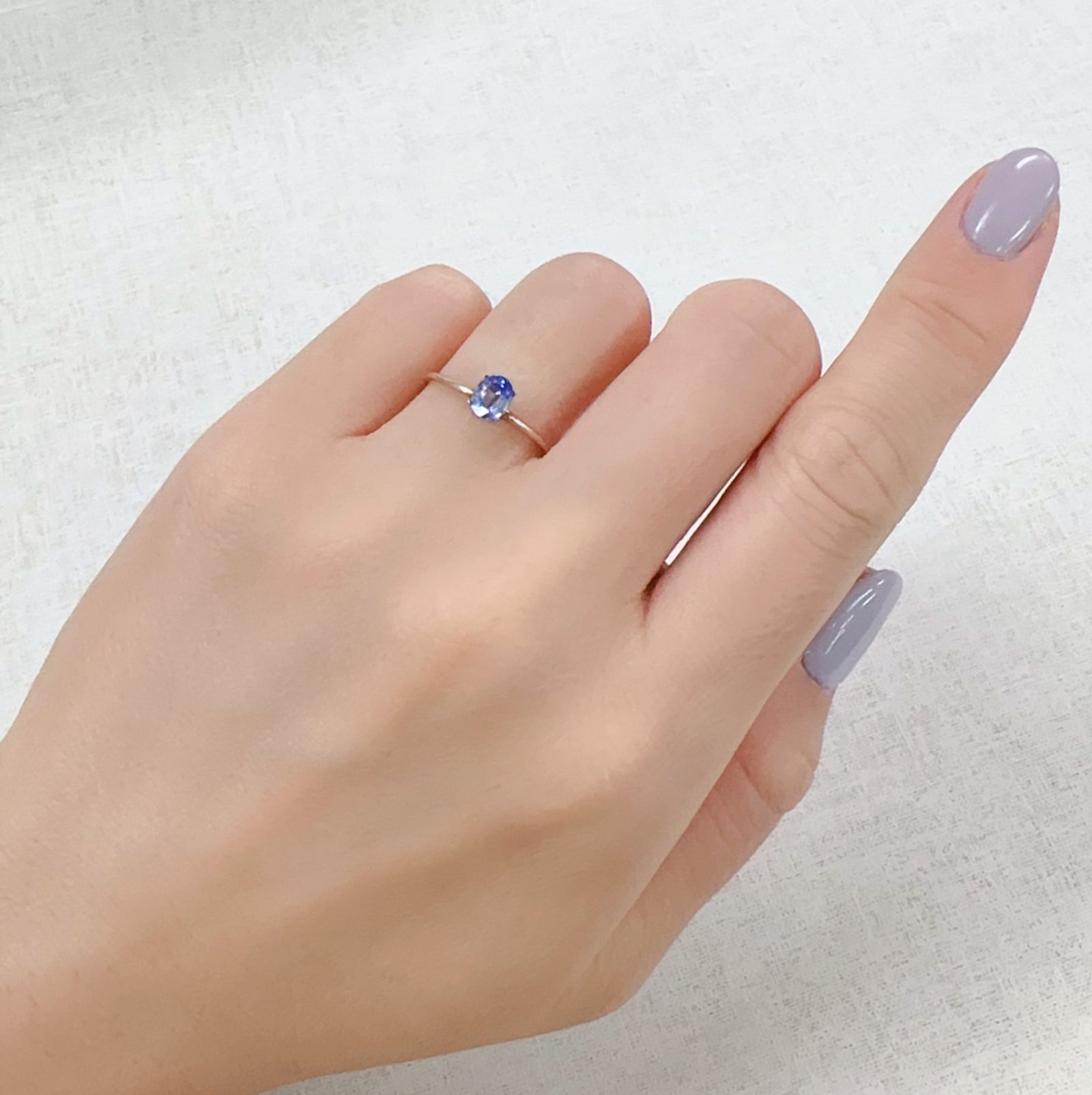 バイカラーサファイア スリランカ産 0.44ct[230823021]5.1x4mm前後