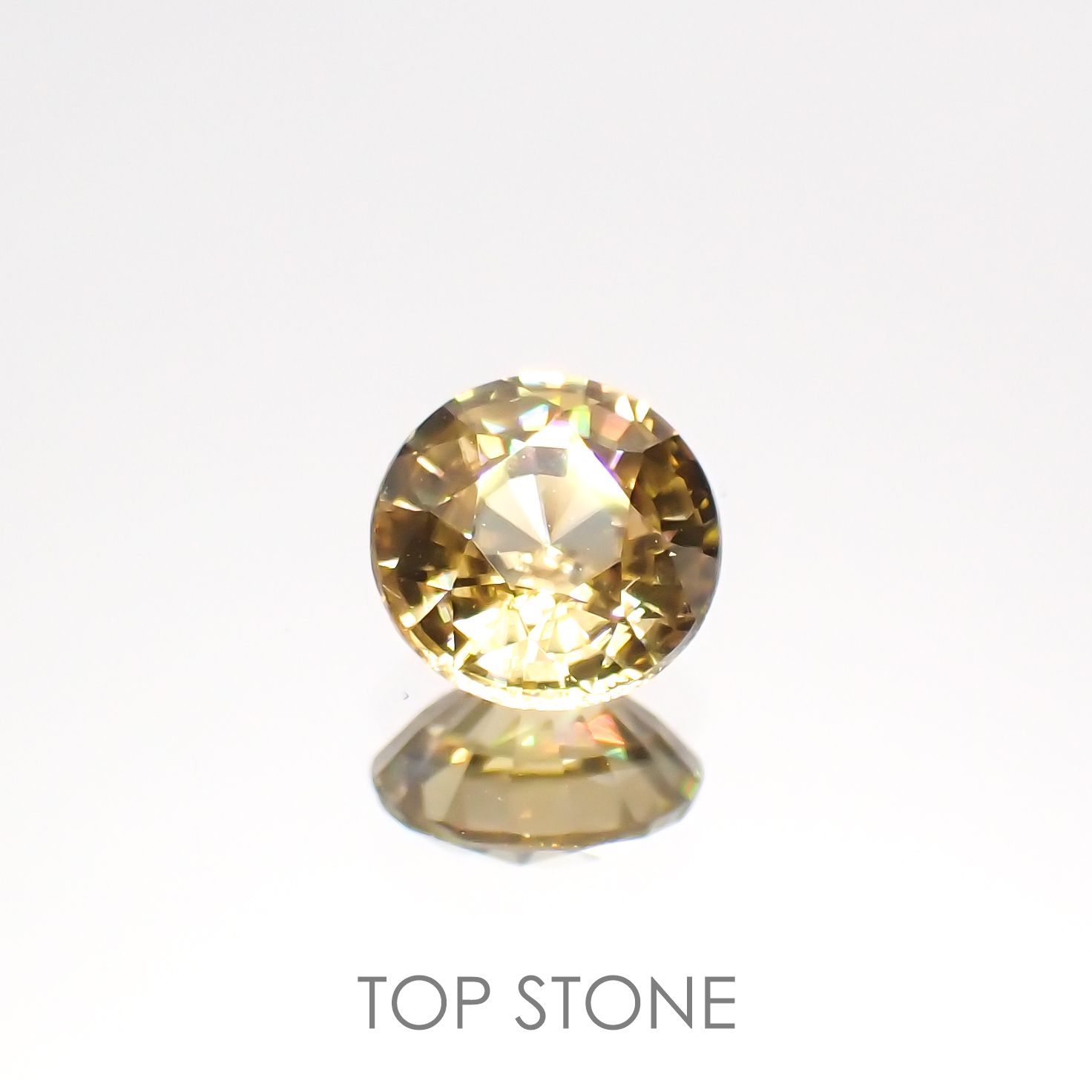 イエロージルコン(宝石名ジルコン)スリランカ/カンボジア産 1.26ct 識別済[220114838]6.1x6mm前後