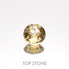 イエロージルコン(宝石名ジルコン)スリランカ/カンボジア産 1.26ct 識別済[220114838]6.1x6mm前後