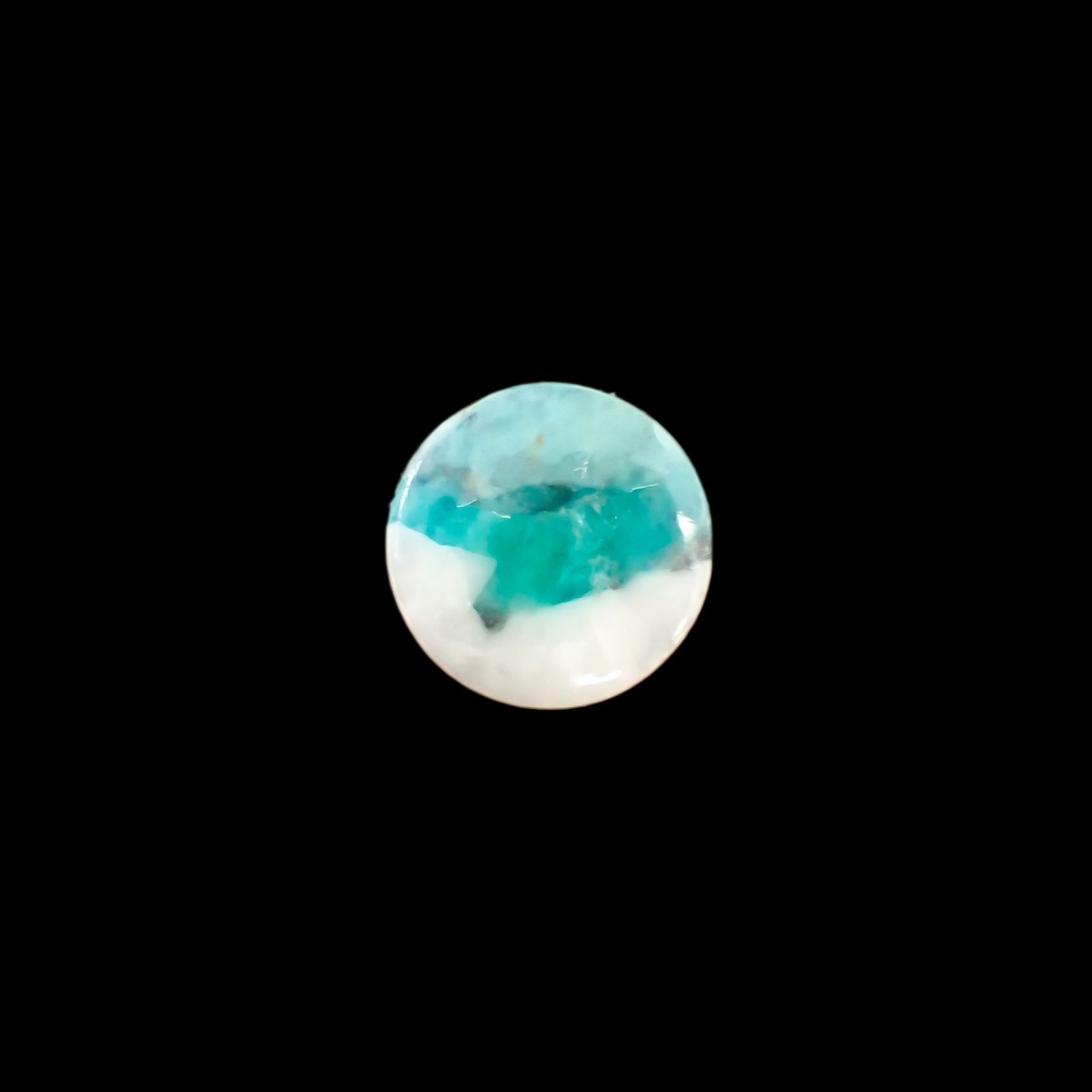 パライバトルマリンインクォーツ(宝石名トルマリンインクォーツ/別名パライバ・トルマリンインクォーツ) ブラジル産 1.38ct 識別済[210812950]9.0×9.0mm前後