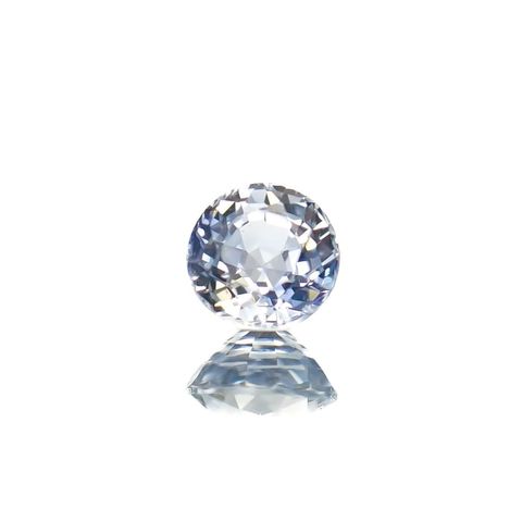 アイスブルーサファイア(宝石名サファイア)スリランカ/マダガスカル産 0.31ct 識別済[230119943]3.8x3.8mm前後