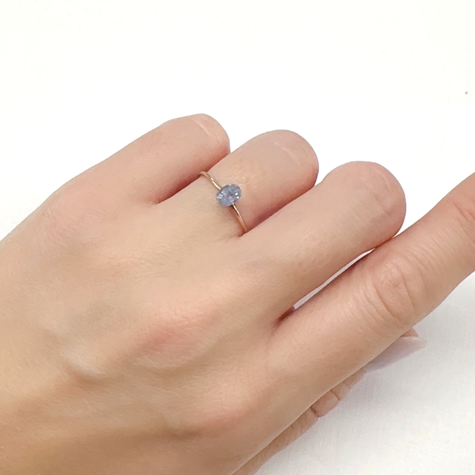 バイカラーパライバトリマルン 非加熱(宝石名トルマリン/別名パライバ・トルマリン)ブラジル産 0.48ct GIA鑑付[231224813]5.59x3.98mm前後