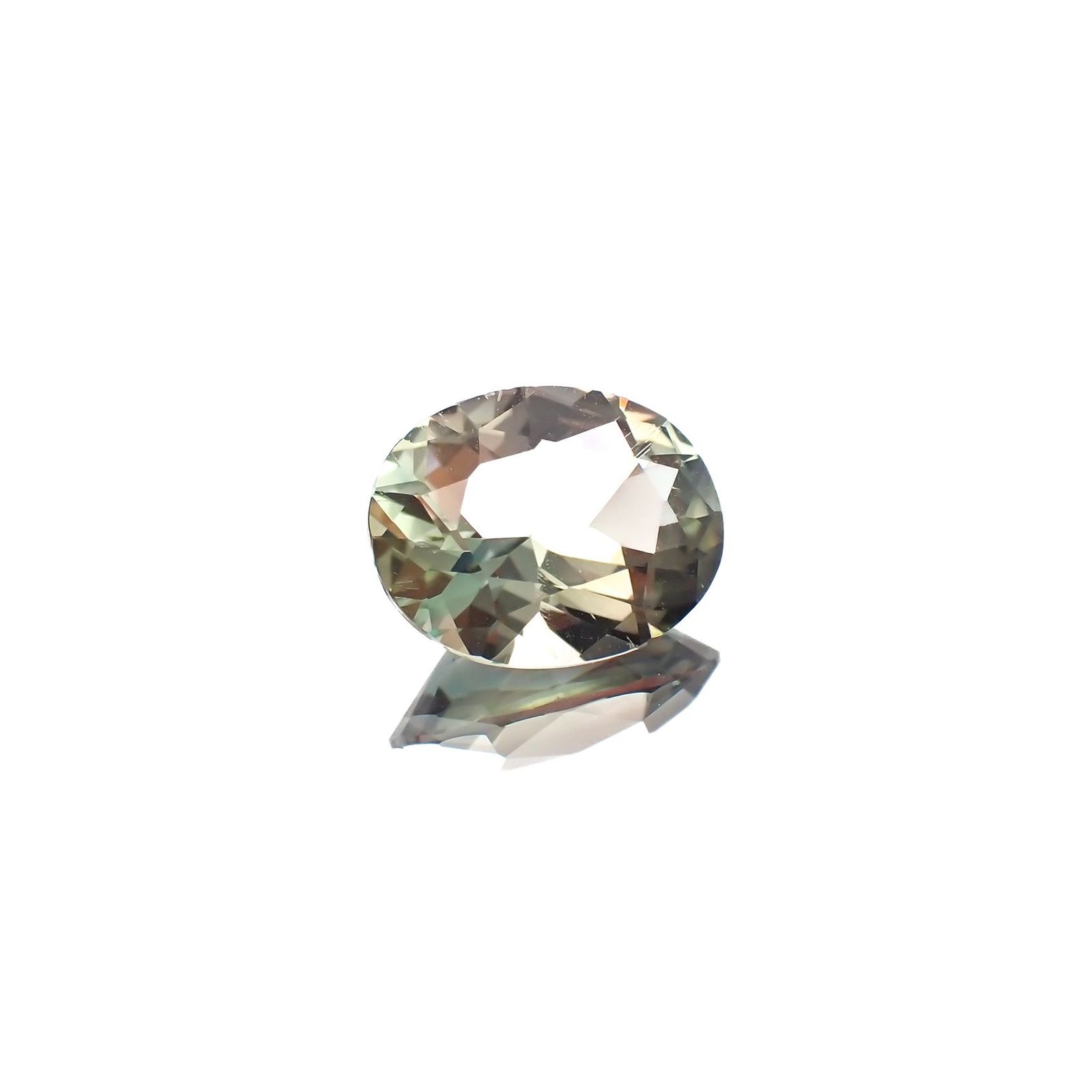 バイカラーオレゴンサンストーン アメリカ・オレゴン州産 2.18ct / 10.1x8mm前後 [221018705]