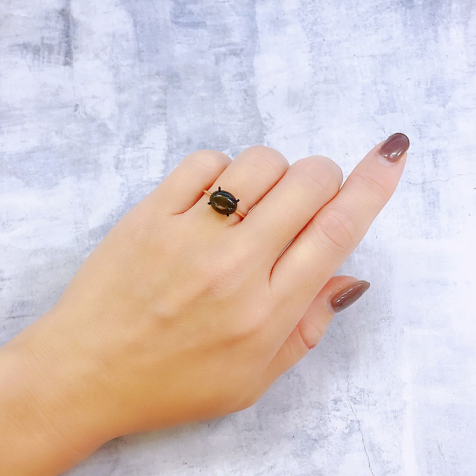ゴールドシーンアンデシン(宝石名アンデシン)インド産 2.45ct 識別済[250918097]9.9x8mm前後