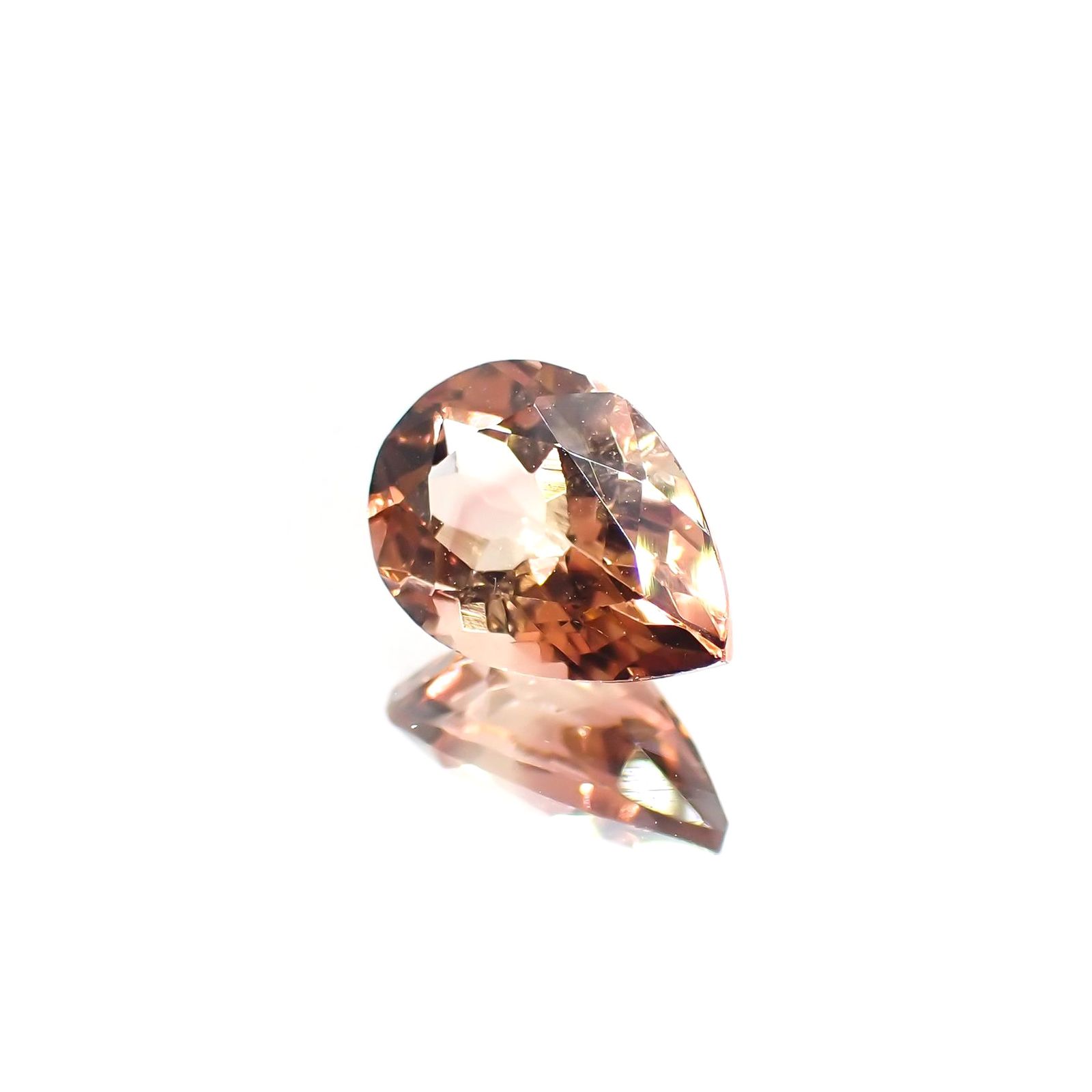 バイカラートルマリン(宝石名バイカラー・トルマリン) コンゴ民主共和国産 1.865ct ソ付(彩珠)[211013601]10×6.9mm前後