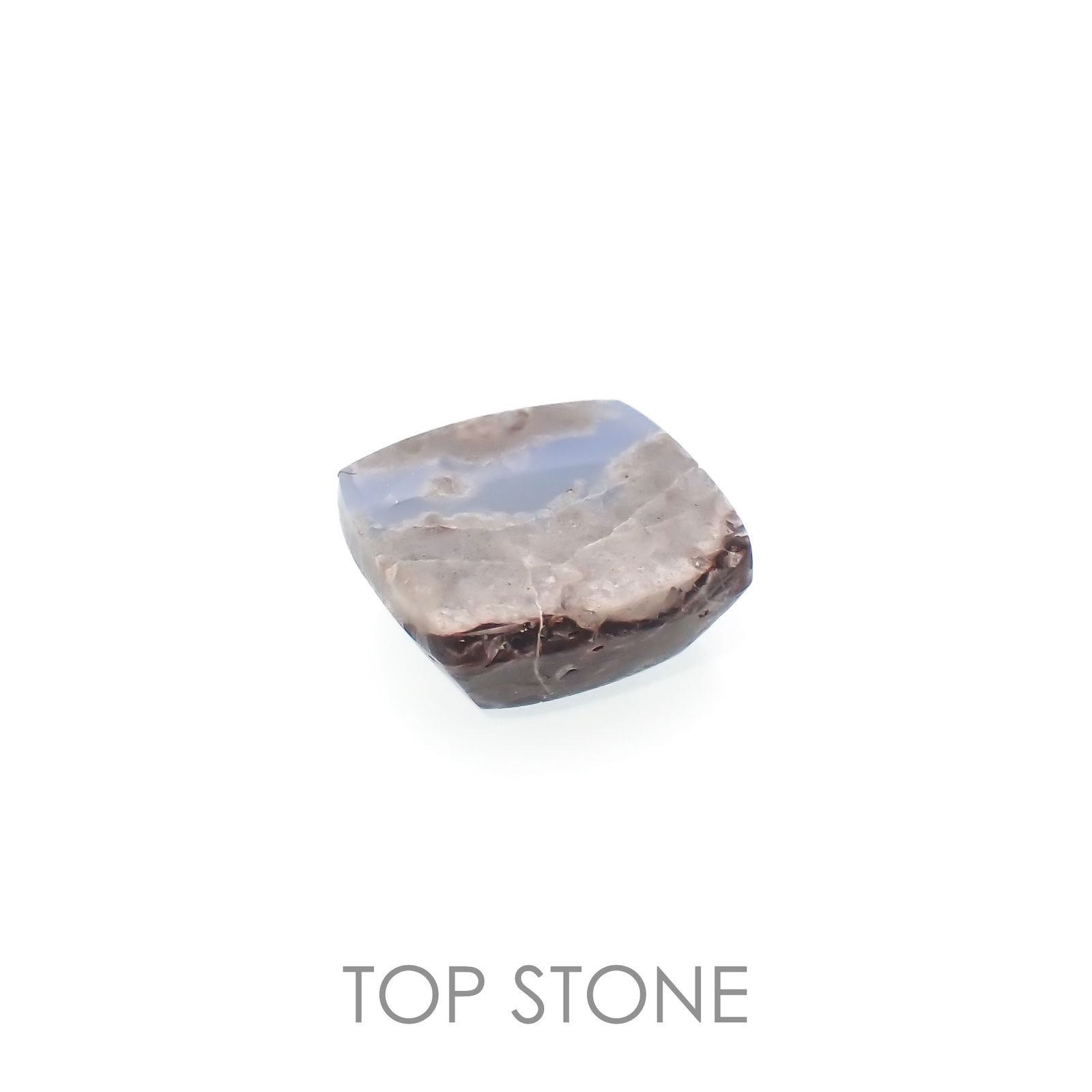マトリックスブルーオパール アメリカ・オレゴン州産 3.95ct[221219385]10.4x10.2mm前後