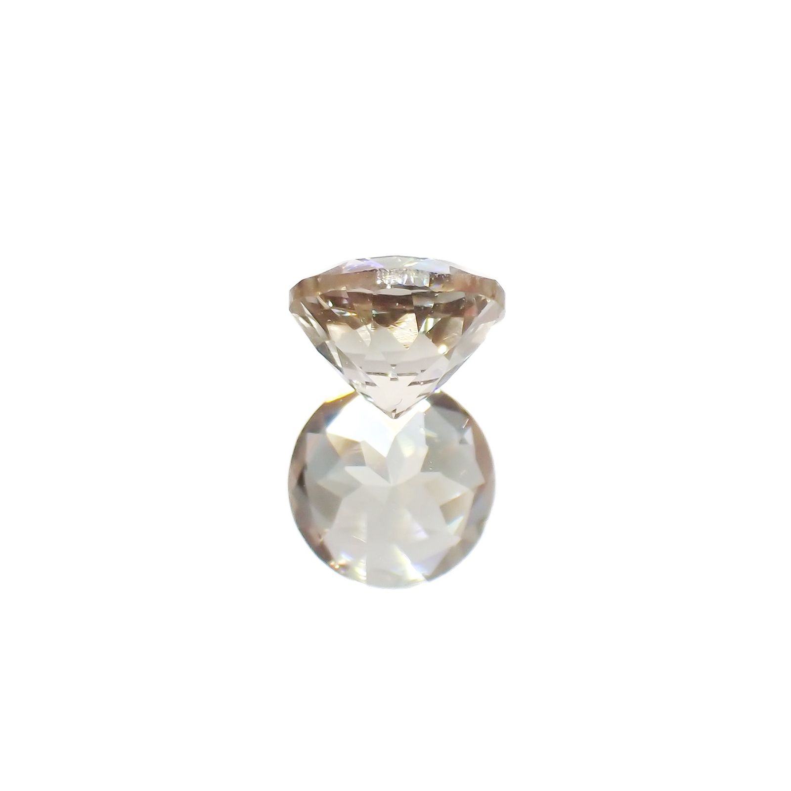 バイカラーオレゴンサンストーン(宝石名ラブラドライト)アメリカ・オレゴン州産 0.85ct 識別済[220616441]6.1x6.1mm前後