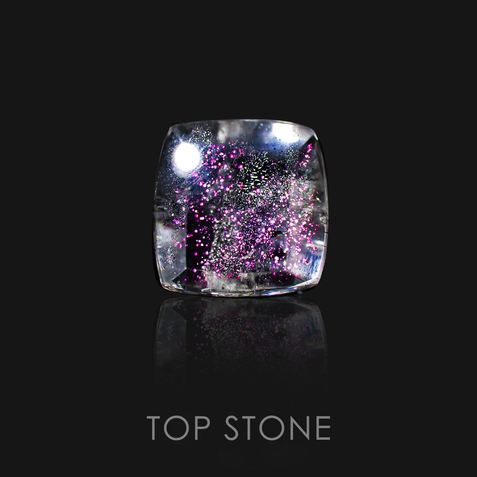 ティンカーベルクォーツ ブラジル産 ルース 7.29ct[20118107]12.1×11.6mm前後