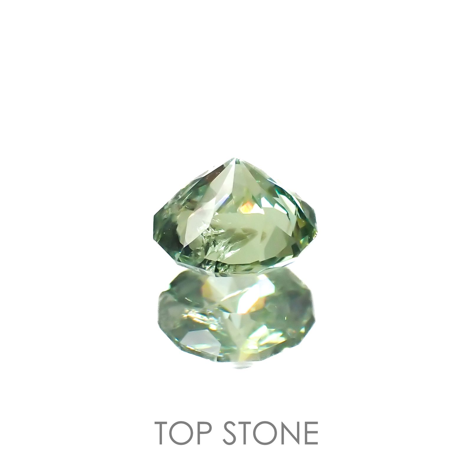 ◇カスタムカット◇デマントイドガーネット ナミビア産 0.40ct[220917671]4.5x4.4mm前後