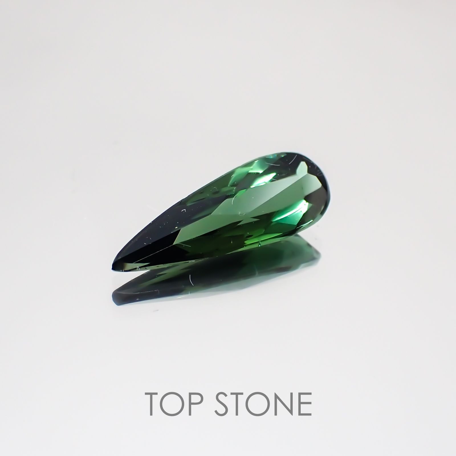 グリーントルマリン(宝石名グリーン・トルマリン) ブラジル産 1.46ct 識別済[19111605]14.4×5.2mm前後