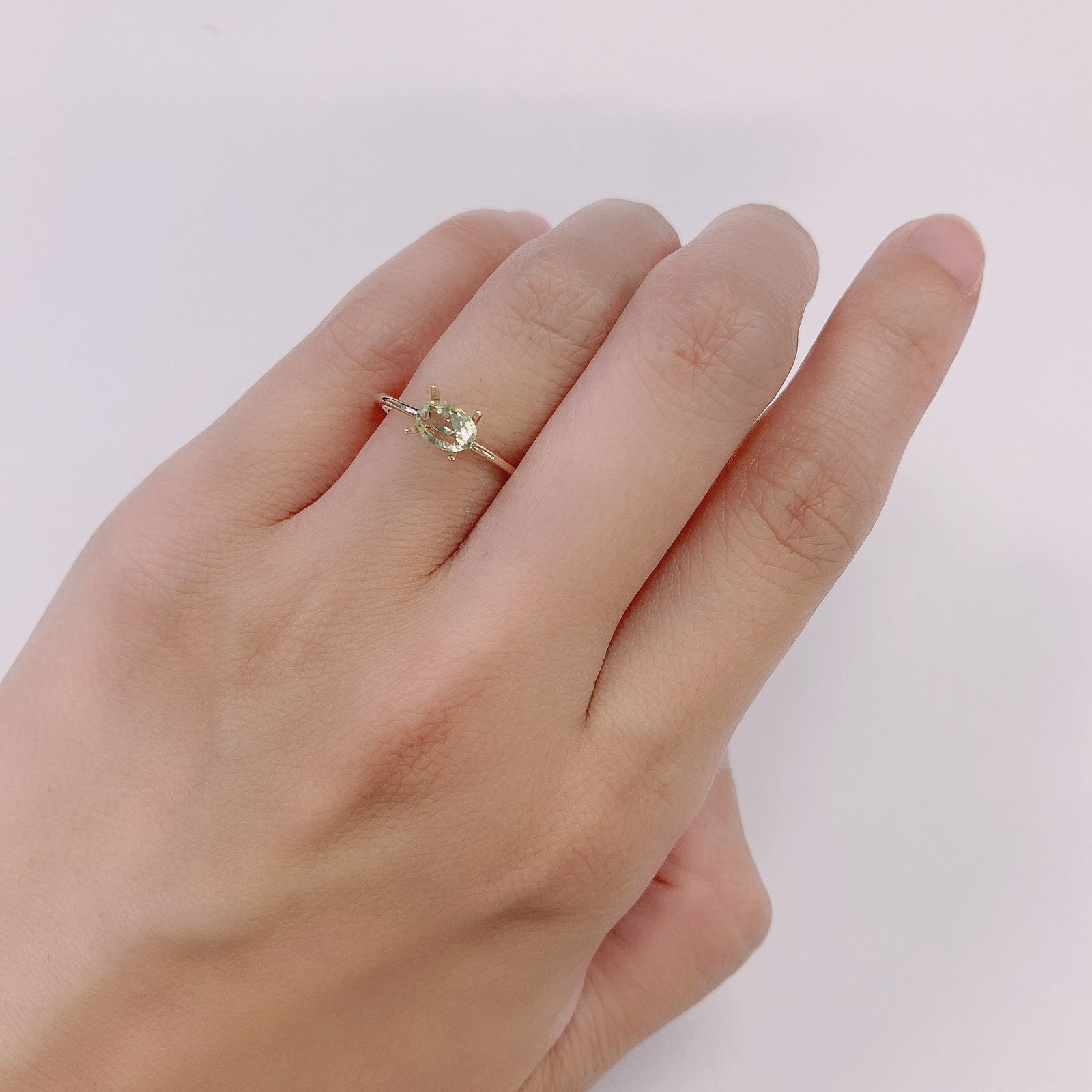 シリマナイト(宝石名シリマナイト) インド産 0.59ct 識別済[210810690]6×4.1mm前後