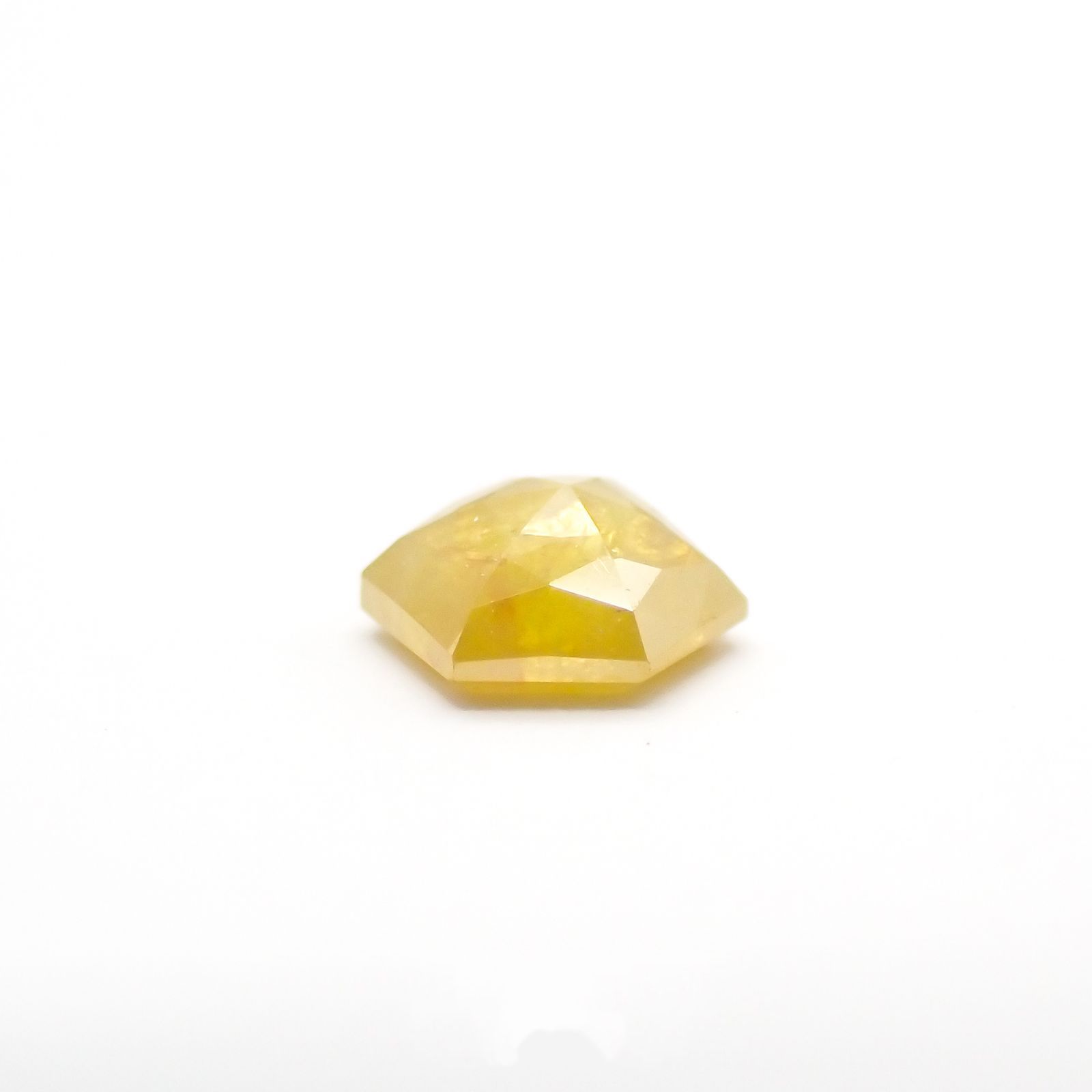 ◇ヘキサゴンアンティークカット◇イエローダイヤモンド ルース 0.15ct[210611069]3.2×3.1mm前後