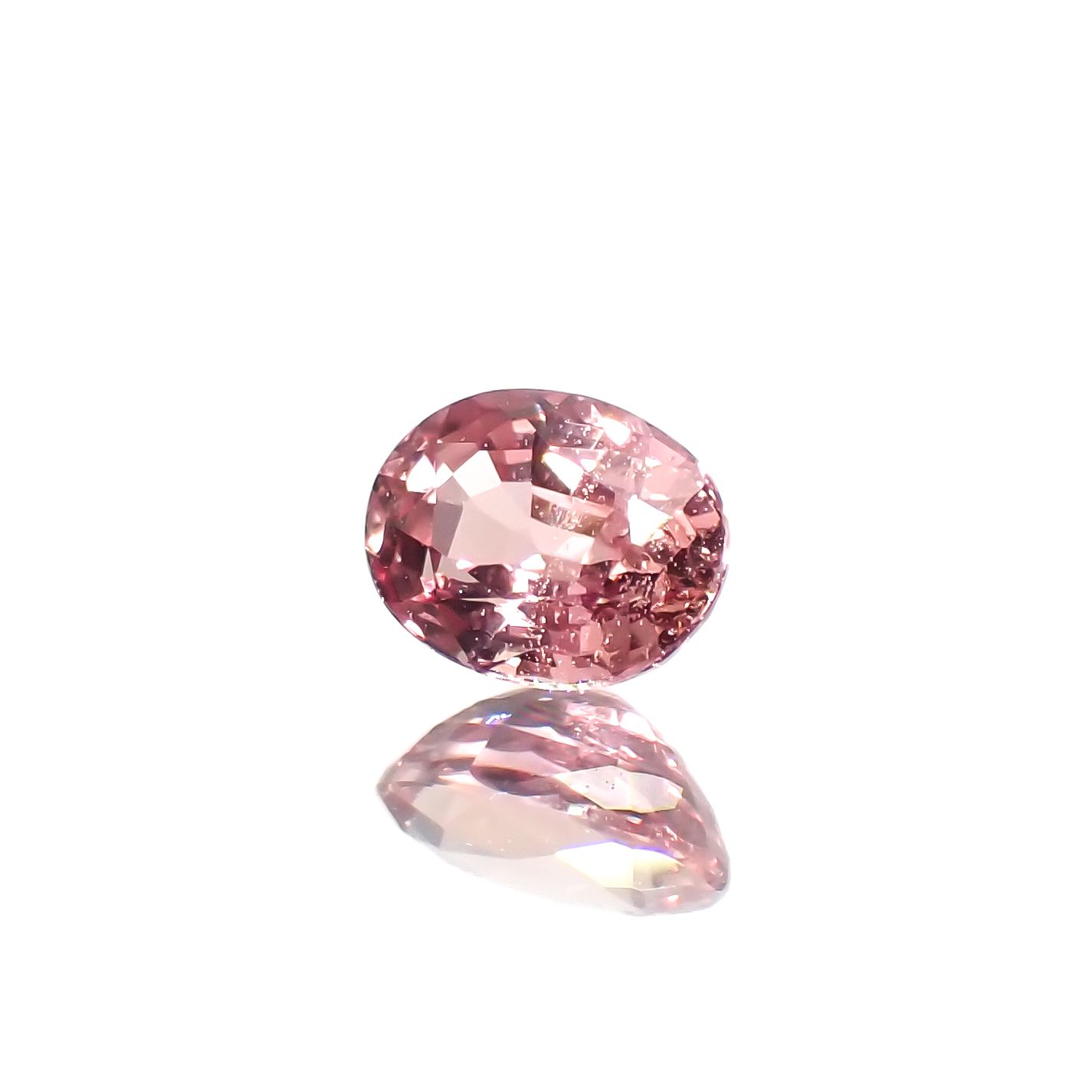パパラチャサファイア 非加熱(宝石名サファイア/別名パパラチャ・サファイア)スリランカ産 0.22ct GIA鑑付[230521929]3.96x3.04mm前後