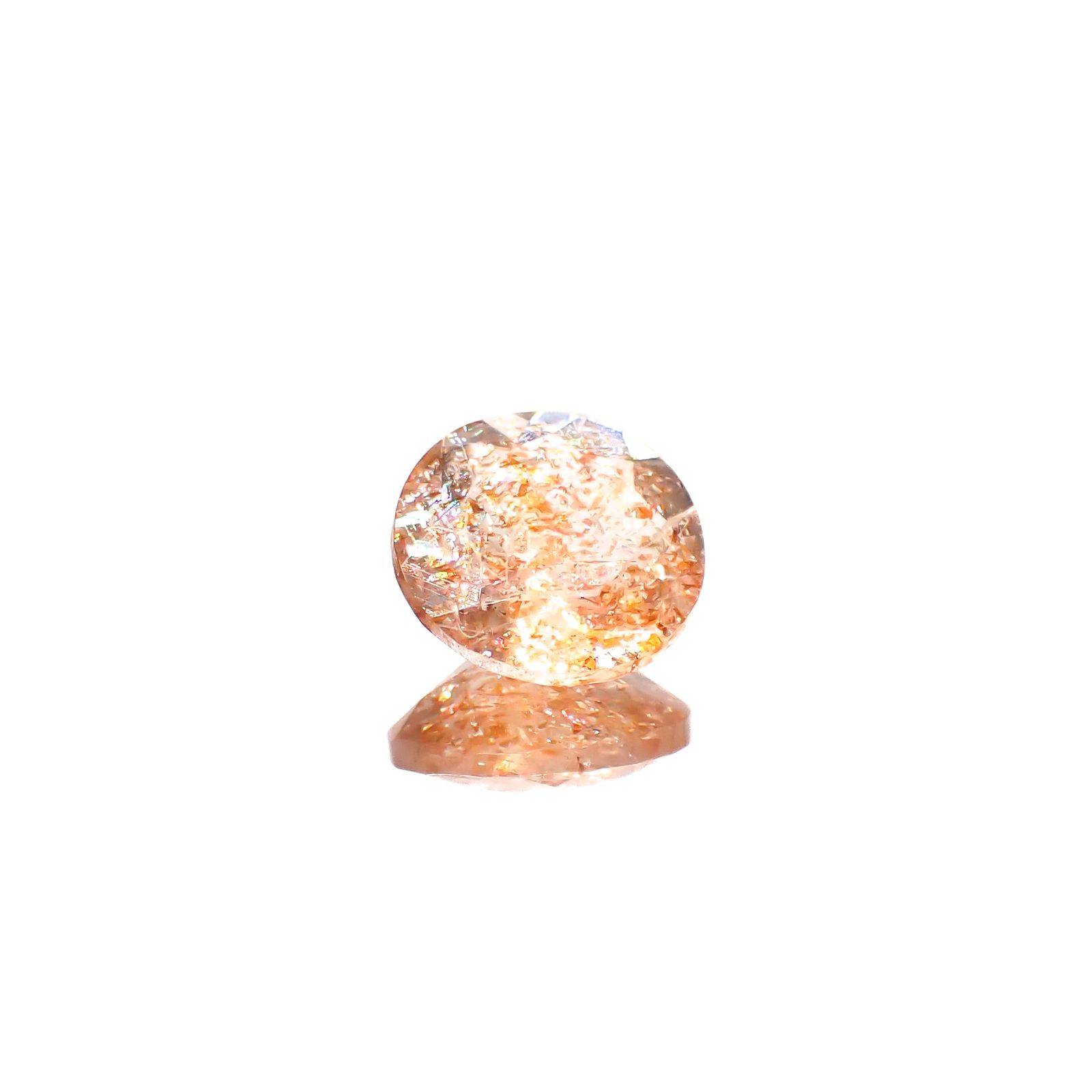 イリュージョンサンストーン タンザニア産 1.53ct[240728539]8.2x8.2mm前後