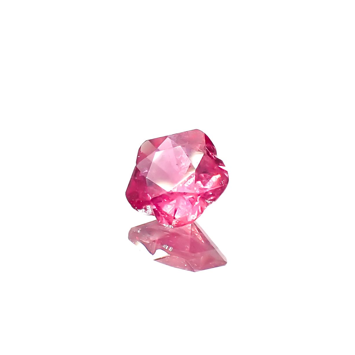 ◇カスタム・フラワーカット◇ファンシーカラーサファイア スリランカ/マダガスカル産 0.38ct[240929074]4.6x4.6mm前後
