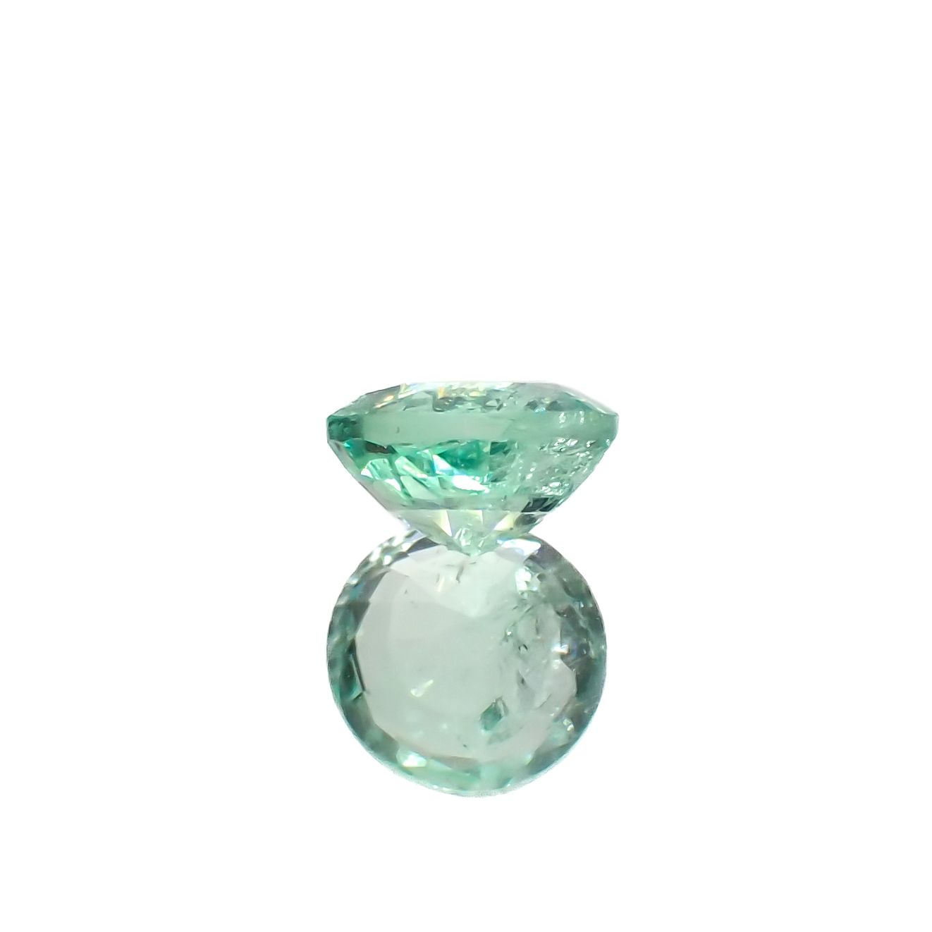 パステルカラーエメラルド コロンビア産 0.58ct[240225945]5.4x5.4mm前後