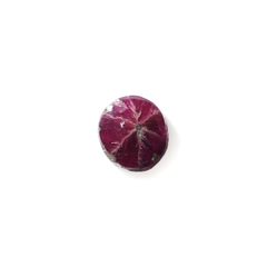 トラピッチェルビー 原石スライス磨き(宝石名トラピッチェ・ルビー)ミャンマー産 0.52ct 識別済[240628071]4.9x4.5mm前後