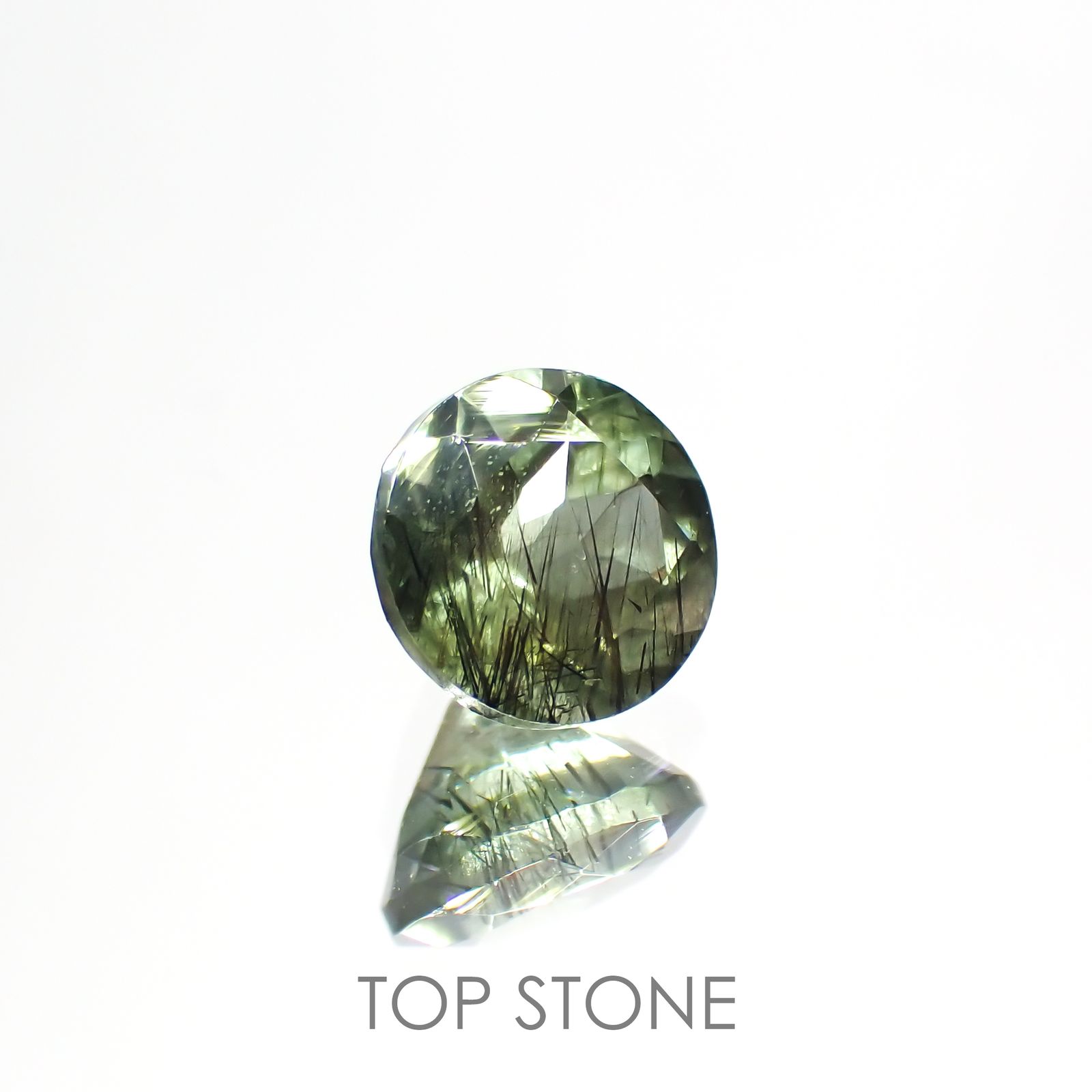 ルドウィジャイトインペリドット パキスタン産 ルース 1.05ct[210913496]6.1×6.1mm前後