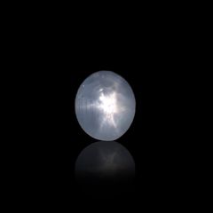 ブルースターサファイア(宝石名スター・サファイア)ビルマ産 1.10ct 識別済[230321217]6.5x5.4mm前後