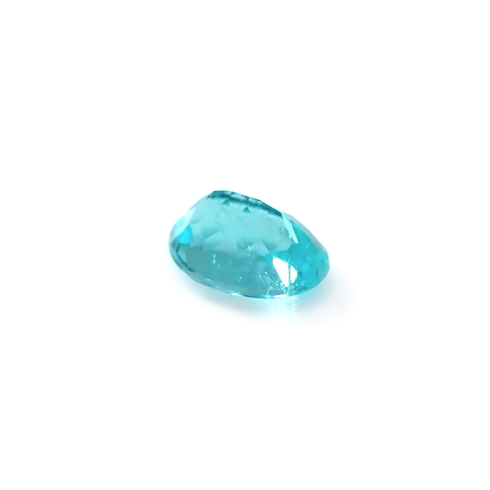 パライバトルマリン(宝石名トルマリン/別名パライバ・トルマリン)ブラジル・キントス鉱山産 GIA鑑付 0.29ct / 4.98x3.53mm前後 [251031353]