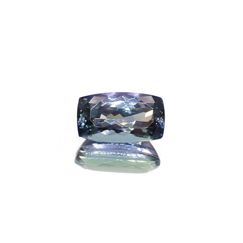 バイカラータンザナイト(宝石名ゾイサイト)タンザニア産 識別済 3.52ct / 11.5x6.7mm前後 [221119001]