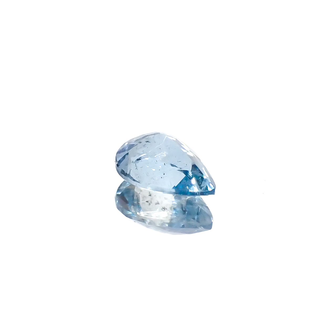 アクアマリン サンタマリアカラー マダガスカル産 0.55ct[240326960]6.8x4.8mm前後