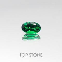 ツァボライト(宝石名グリーン グロッシュラー・ガーネット) タンザニア産 0.28ct 識別済[20095720]5.1×3.1mm前後