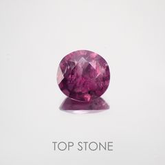 パープルサファイア(宝石名パープル・サファイア) カシミール産 1.826ct ソ付(彩珠)[210310239]7.6×7.4mm前後