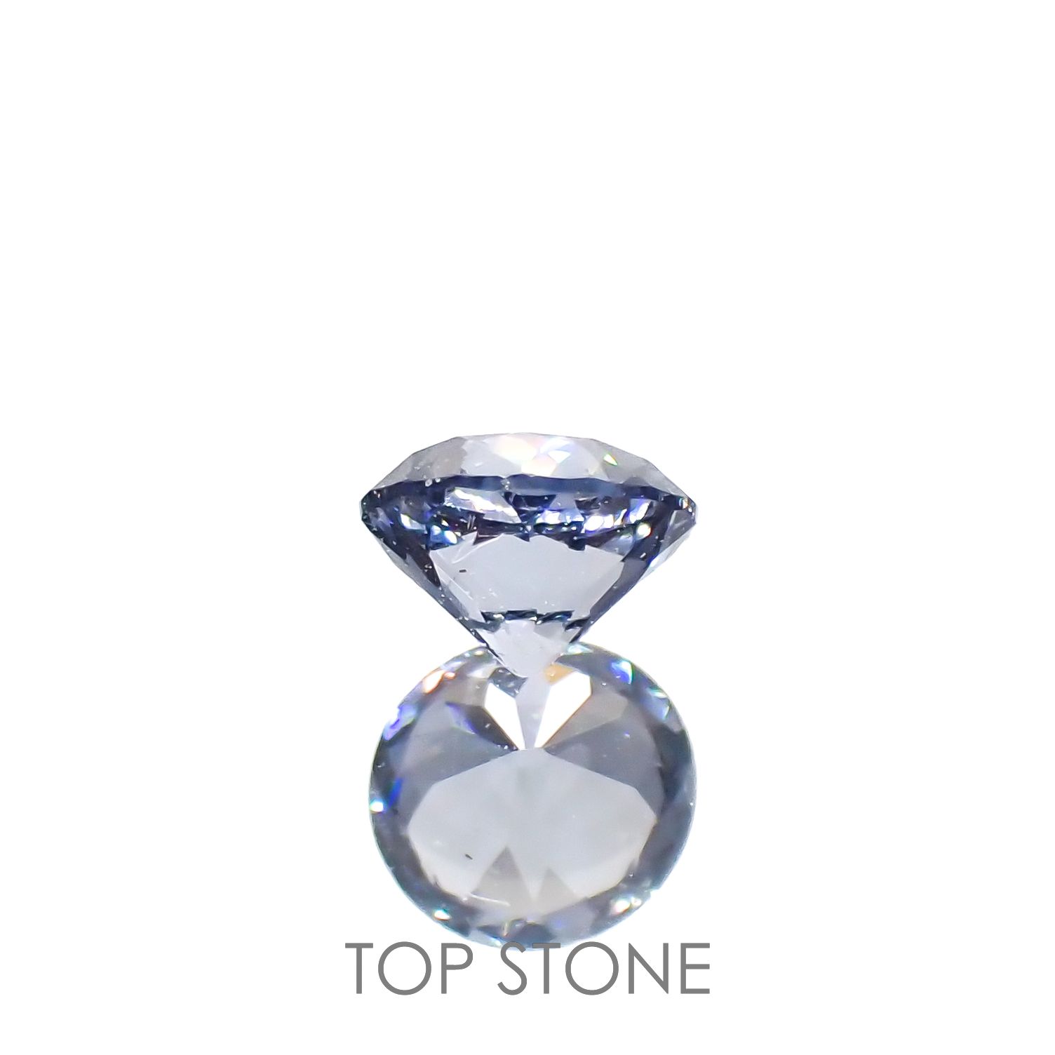 グレイッシュブルースピネル(宝石名スピネル)ビルマ/マダガスカル産 0.25ct 識別済[230119903]3.8x3.7mm前後