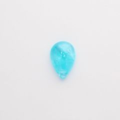 パライバトルマリン(宝石名トルマリン/別名パライバ・トルマリン) ブラジル・キントス鉱山産 0.425ct ソ付(宝貴協)[210711753]6.6×4.4mm前後