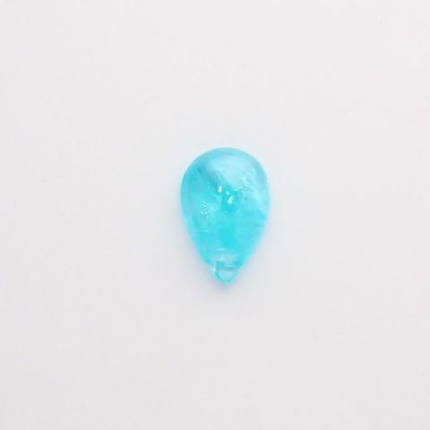 パライバトルマリン(宝石名トルマリン/別名パライバ・トルマリン) ブラジル・キントス鉱山産 0.425ct ソ付(宝貴協)[210711753]6.6×4.4mm前後