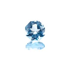 <ランダムセレクト1個販売> ◇オクタゴンカット◇スイスブルートパーズSA(宝石名ブルー・トパーズ) ブラジル産 0.33ct前後 識別済[20118282]4×4mm前後