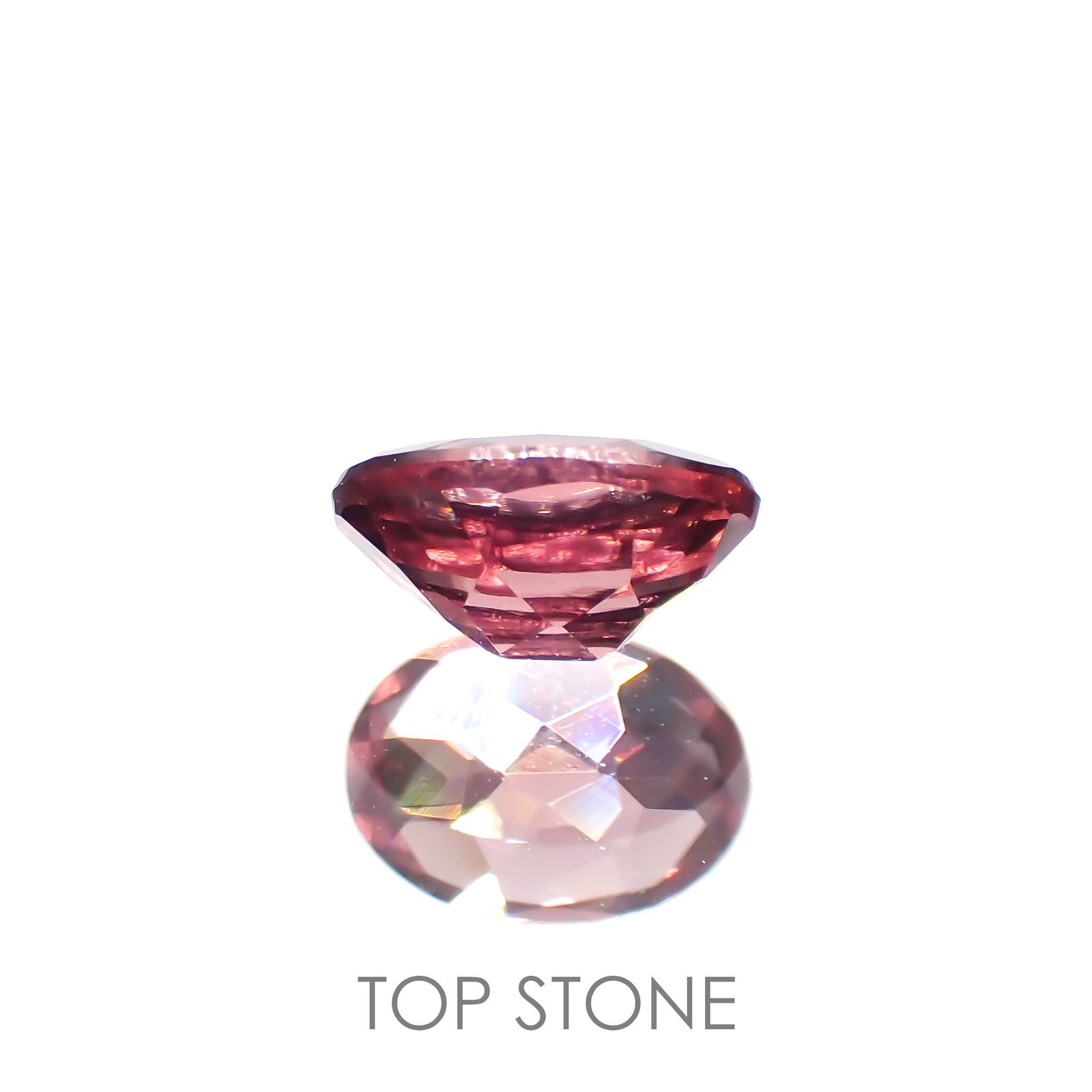 ピンクジルコン(宝石名ジルコン) スリランカ/カンボジア産 1.29ct 識別済[21029784]7.1×5.1mm前後