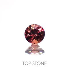 バーガンディーサファイア(宝石名サファイア)タンザニア産 0.46ct 識別済[220115033]4.6x4.5mm前後