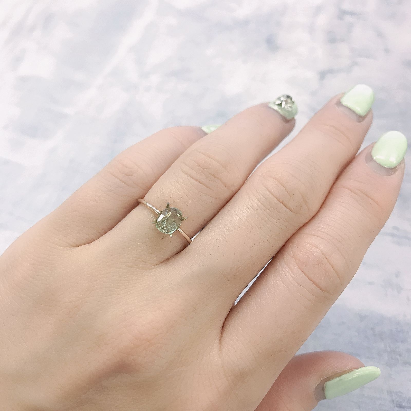 ◇ローズカット◇バナジウムコーネルピン(宝石名コーネルピン)タンザニア・タンガ州産 0.70ct 識別済[220115549]6.3x4.6mm前後