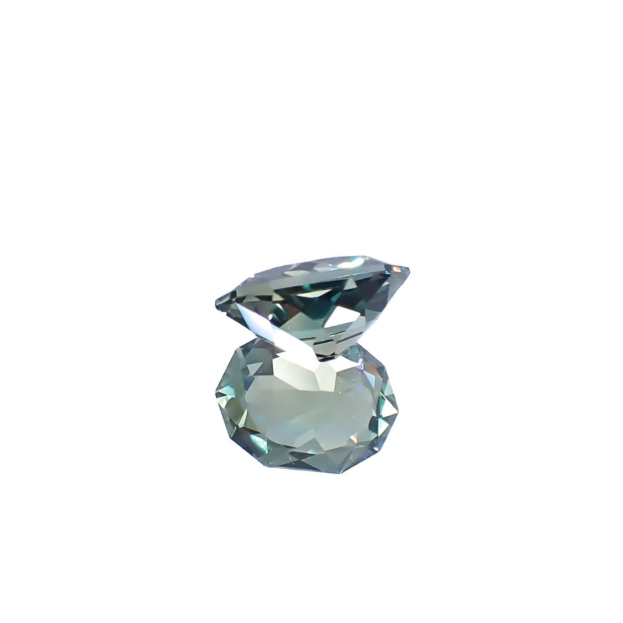 ◇カスタムカット◇バイカラーサファイア オーストラリア産 1.21ct [250229824]7.4x5.5mm前後