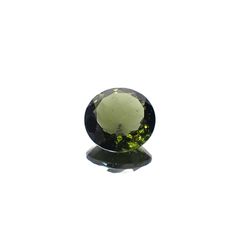 モルダバイト(宝石名モルダバイト)発見地：旧チェコスロバキア 3.36ct 識別済[231224824]11x10.9mm前後