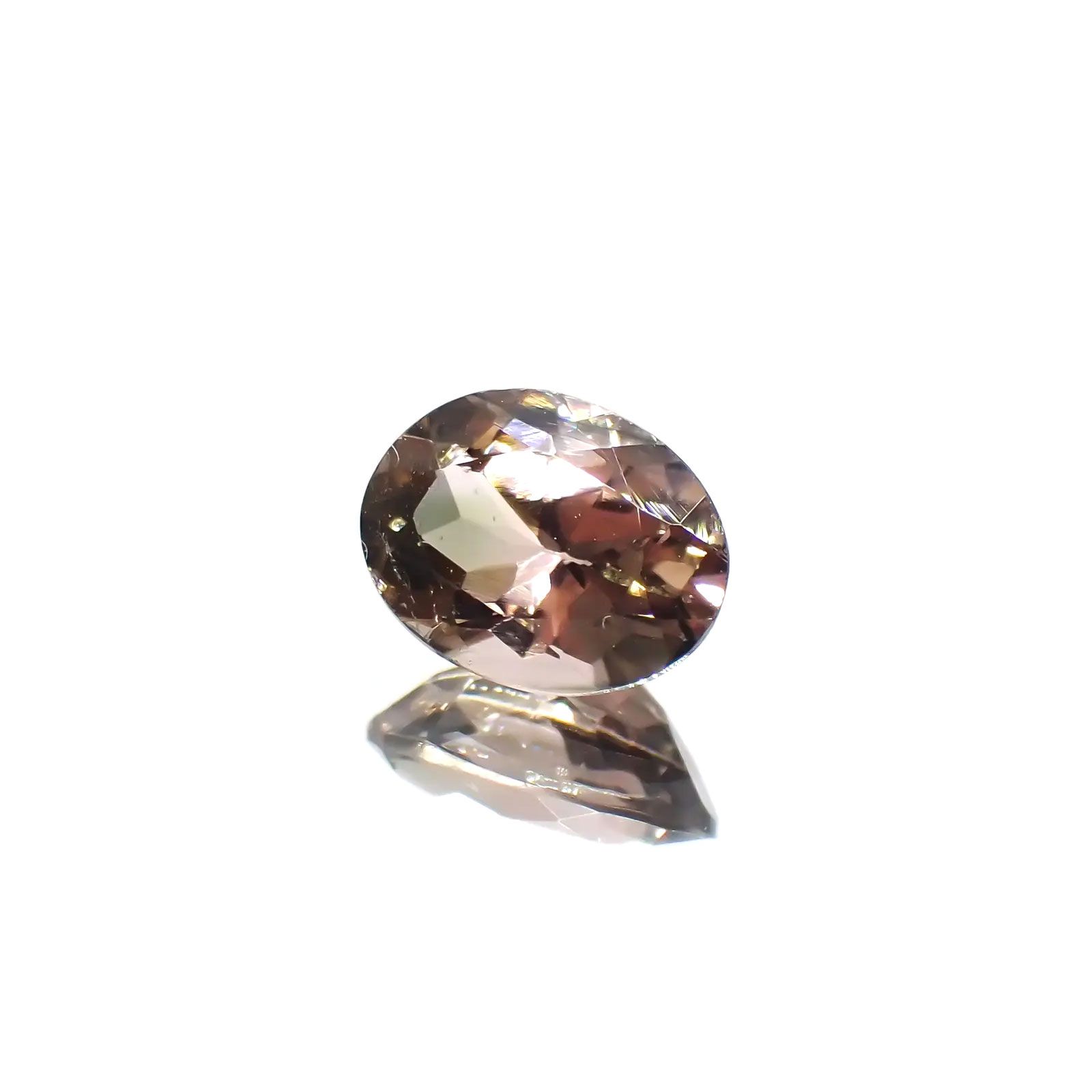 バイカラートルマリン(宝石名トルマリン)コンゴ産 1.25ct 識別済[250115000]8x6mm前後