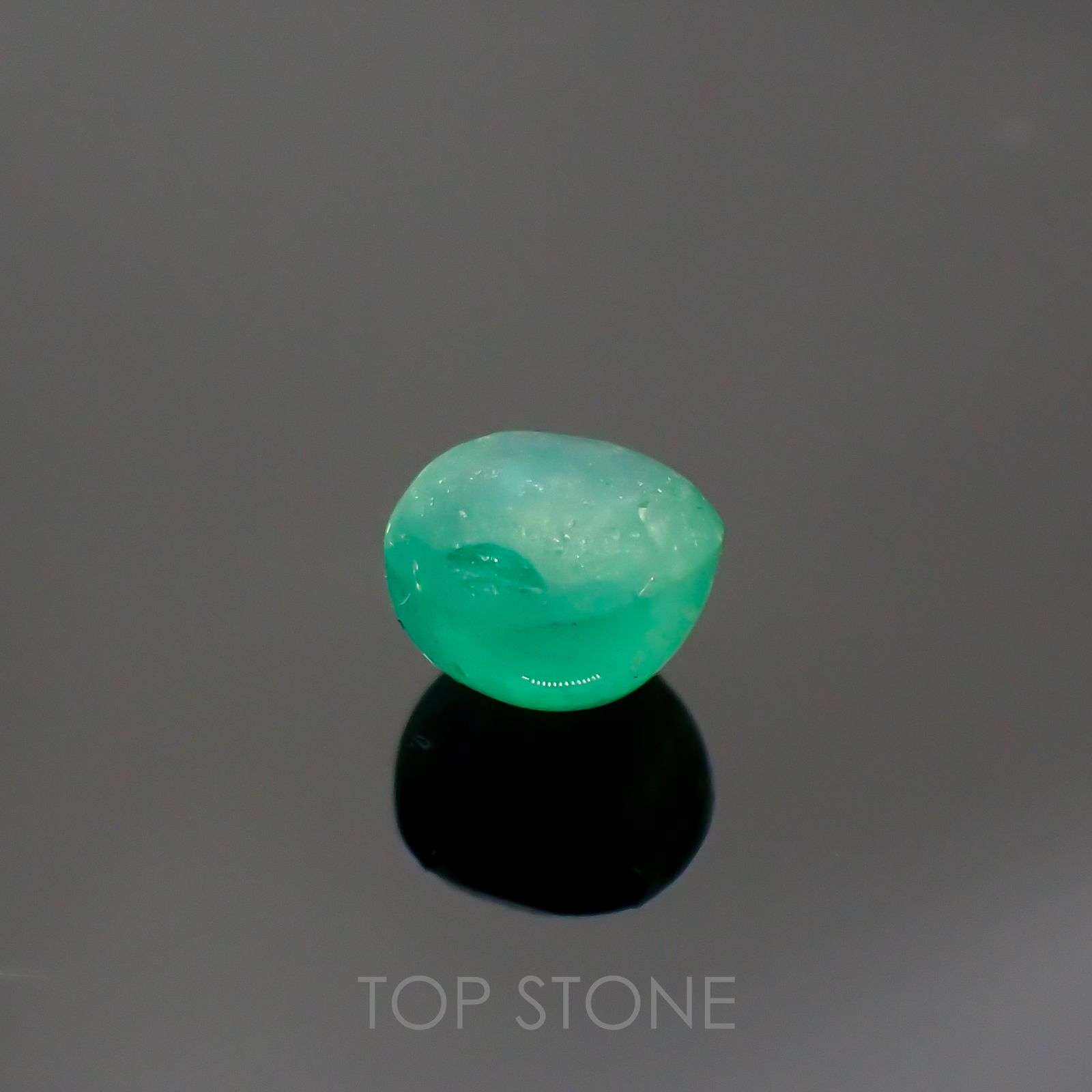 エメラルドキャッツアイ(宝石名エメラルド)コロンビア産 1.47ct 識別済[220115184]6.2x6.2mm前後