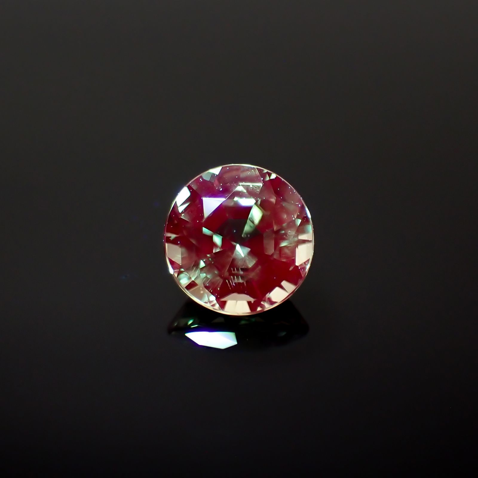 アレキサンドライト(宝石名アレキサンドライト)ブラジル産 0.42ct GIA鑑付[230823159]4.49x4.56mm前後