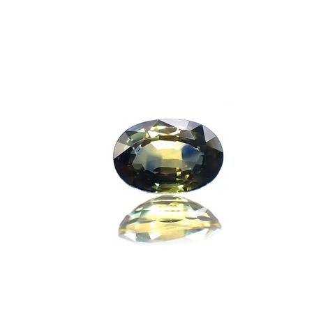 バイカラーサファイア(宝石名バイカラー・サファイア) タンザニア産 0.72ct 識別済[210711564]6.2×4.2mm前後