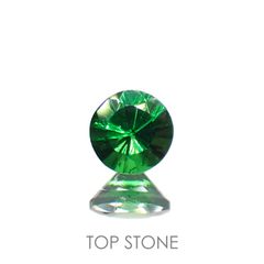 ツァボライト(宝石名ガーネット)タンザニア産 0.14ct 識別済[221018719]3.2x3.1mm前後